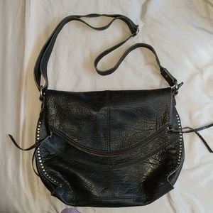 Sak black leather purse
